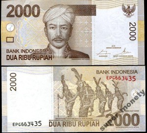 Indonezja 2000 rupii Pangeran Antasari 2015 P-148d