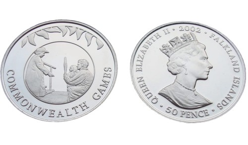Falklandy 50 p Igrzyska Commonwealth 2002