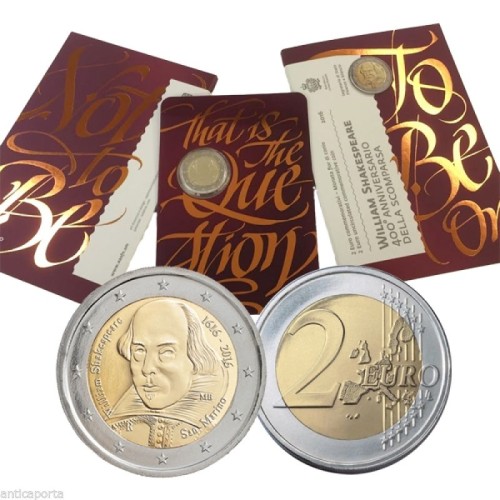 2 € San Marino Shakespeare 2016