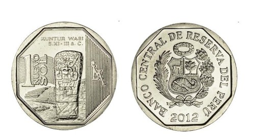 Peru 1 sol Kuntur Wasi 2012
