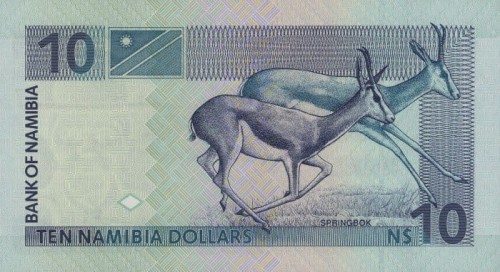 Namibia 10 dolarów Springbok 2001 P-4c