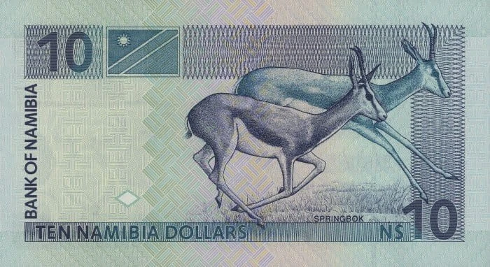 Namibia 10 dolarów Springbok 2001 P-4c