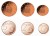 Euro set Łotwa zestaw menniczy x 3 1,2,5 cent 2014