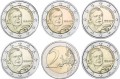 2 euro x 5 Niemcy Helmut Schmidt 2018 ADFGJ