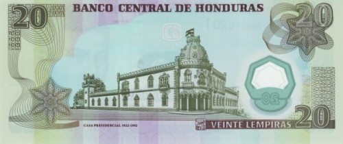 Honduras 20 lempira Posiadłość 2008 P-95