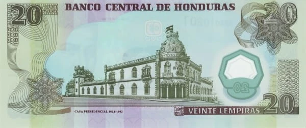Honduras 20 lempira Posiadłość 2008 P-95