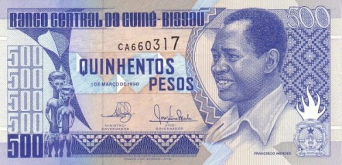 Gwinea Bissau 500 Peso Handel niewolnikami 1990 P-12