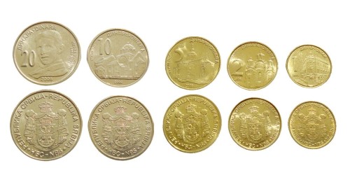 Zestaw menniczy Serbia x 5