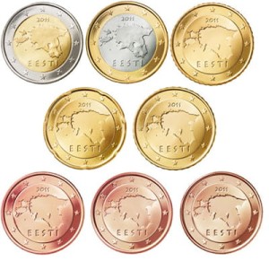 Euro set Estonia zestaw menniczy x 8 2011