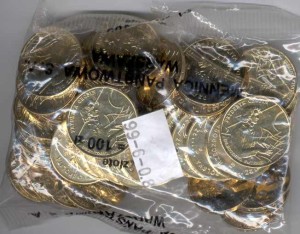 2 zł worek 50 szt. Polacy ratujący Żydów – rodzina Ulmów, Kowalskich, Baranków 2012