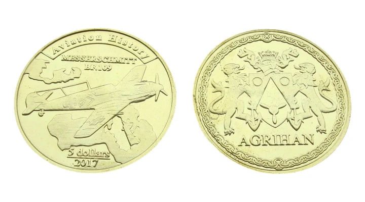Mariany PN Agrihan 5$ Messerschmitt BF.109 2017