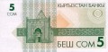 Kirgistan 5 som Jeździec 1993 P-5