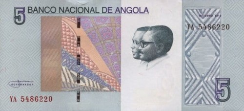 Angola 5 kwanza Wodospad Ruagana 2012 P-NEW1
