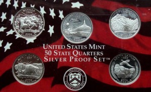 USA Proof set Ag 5 x 25 c 2006