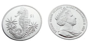 Brytyjskie Wyspy Dziewicze 1$ Konik Morski  2014