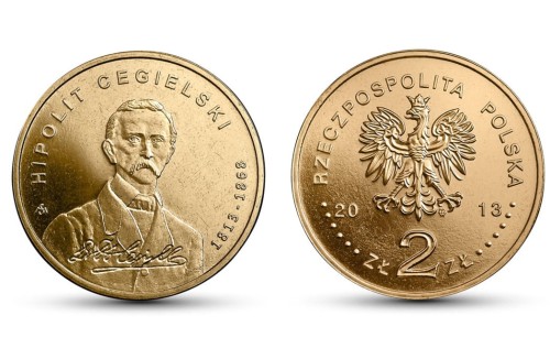 2 zł  worek 50 szt. 200-lecie urodzin Hipolita Cegielskiego 2013
