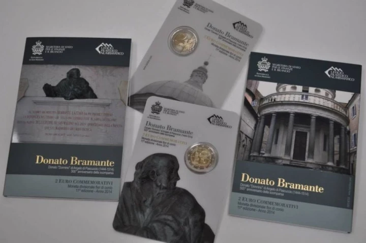2 euro San Marino Donato Bramante 2014