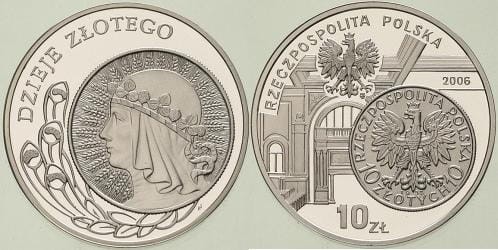 10 zł Dzieje złotego 2006
