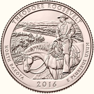 USA 25 c Park Theodore Roosevelt 2016 nr 34 24k Au