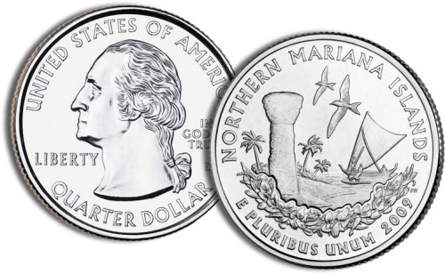 USA 25 c Northern Mariana Islands 2009