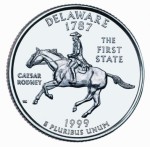 USA 25 c Delaware 1999 P lub D
