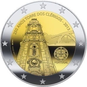 2 € Portugalia Wieża kleryków 2013