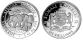 Somalia 100 sch Słonie 1 OZ Ag.999 2013