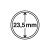 Kapsel 23,5 mm idealny na 1 euro