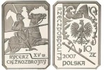 10 zł Rycerz ciężkozbrojny 2007