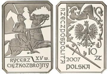 10 zł Rycerz ciężkozbrojny 2007