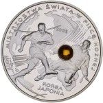 10 zł MŚ Korea i Japonia z bursztynem 2002