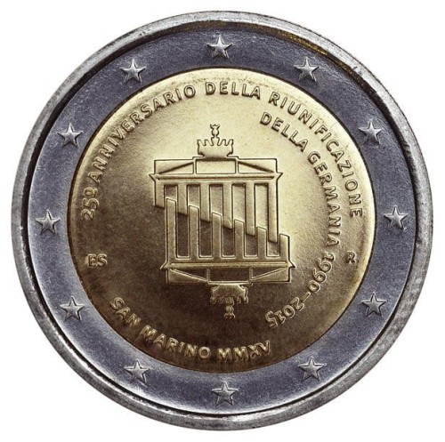 2 € San Marino Zjednoczenie Niemiec 2015
