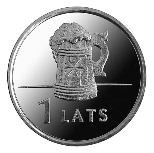Łotwa 1 łat Kufel 2011