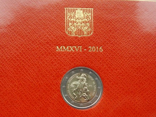 2 € Watykan Rok miłosierdzia 2016