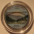 USA 25 c West Virginia 2005 KOLOR