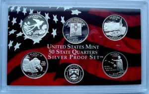 USA Proof set Ag 5 x 25c Stany 2008 "S"