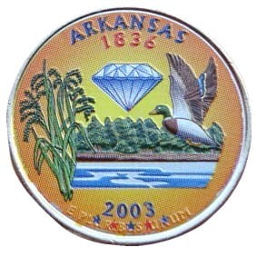 USA 25 c Arkansas 2003 KOLOR