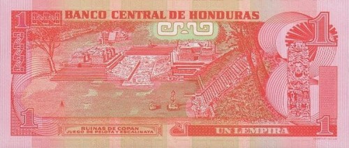 Honduras 1 lempira Ruiny 2014 P-96