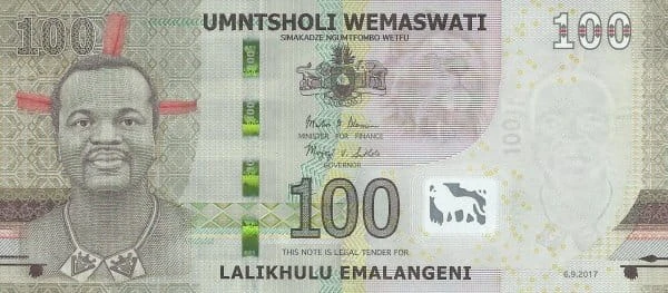 Swaziland 100 emalangeni Zwierzęta 2017 P-42a