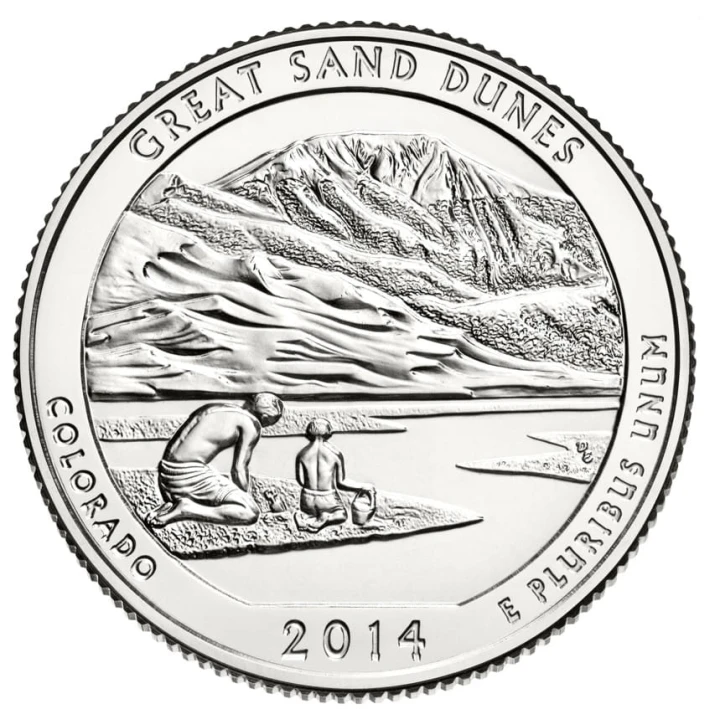 USA 25 c Park narodowy Great Sand Dunes 2014 nr 24.jpg