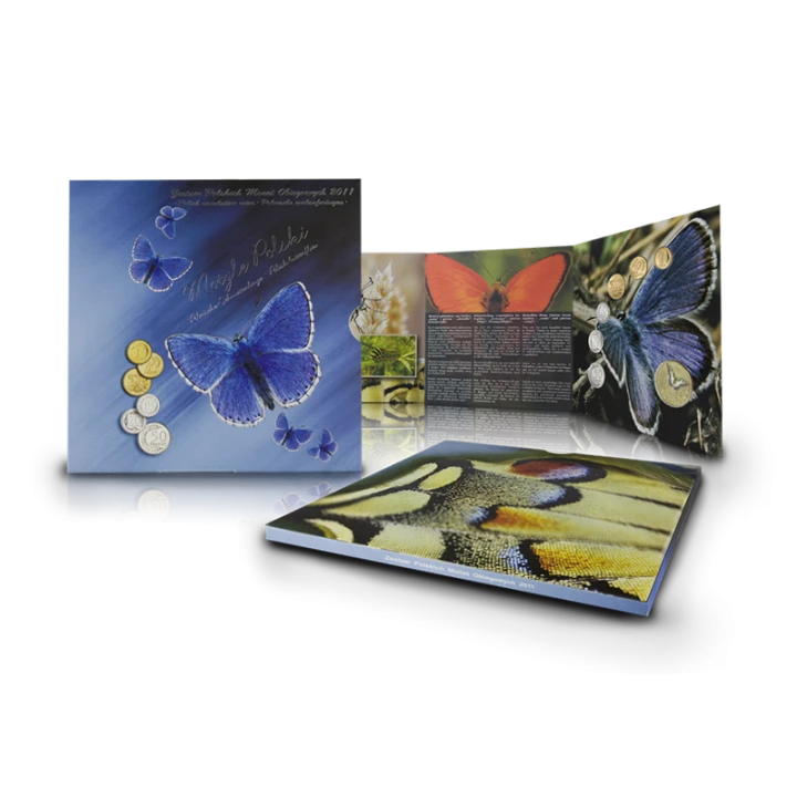 Polskie monety obiegowe Motyl x 7 2011