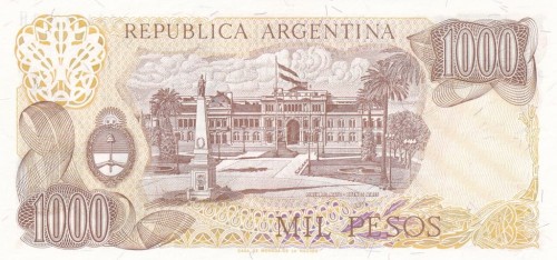 Argentyna 1000 peso San Martin 1977+ P-304d