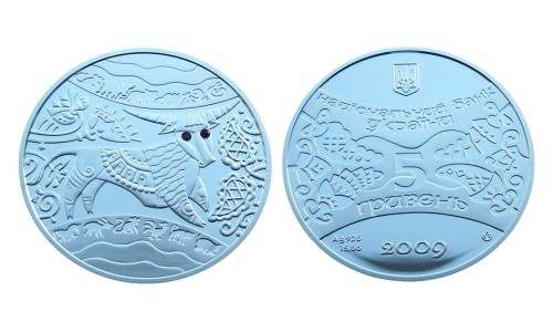 5 UAH Rok wołu 2009