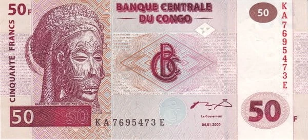 Kongo 50 franków Makumi Tano 2000 P-91A