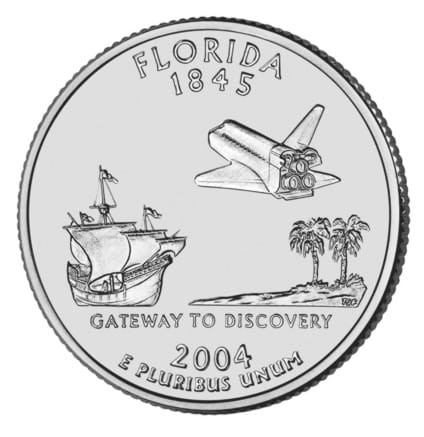 USA 25 c Florida 2004