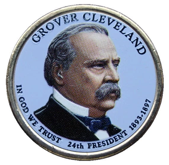 USA 1 $ Grover Cleveland 2-ga kadencja 2012 nr 24 kolor x 1