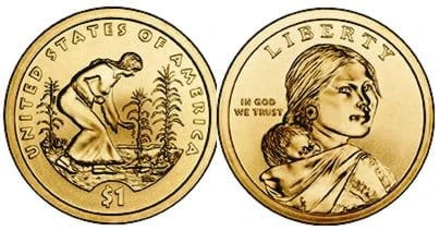 USA 1$ Rdzenni Amerykanie Agrykultura 2009