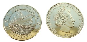 Tristan Da Cunha 1 crown Titanic tonący 2012