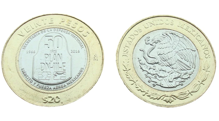 Meksyk 20 peso DN-III-E Plan 2017