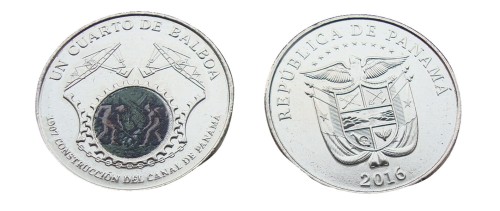 Panama 0,25 balboa Budowa kanału 2016